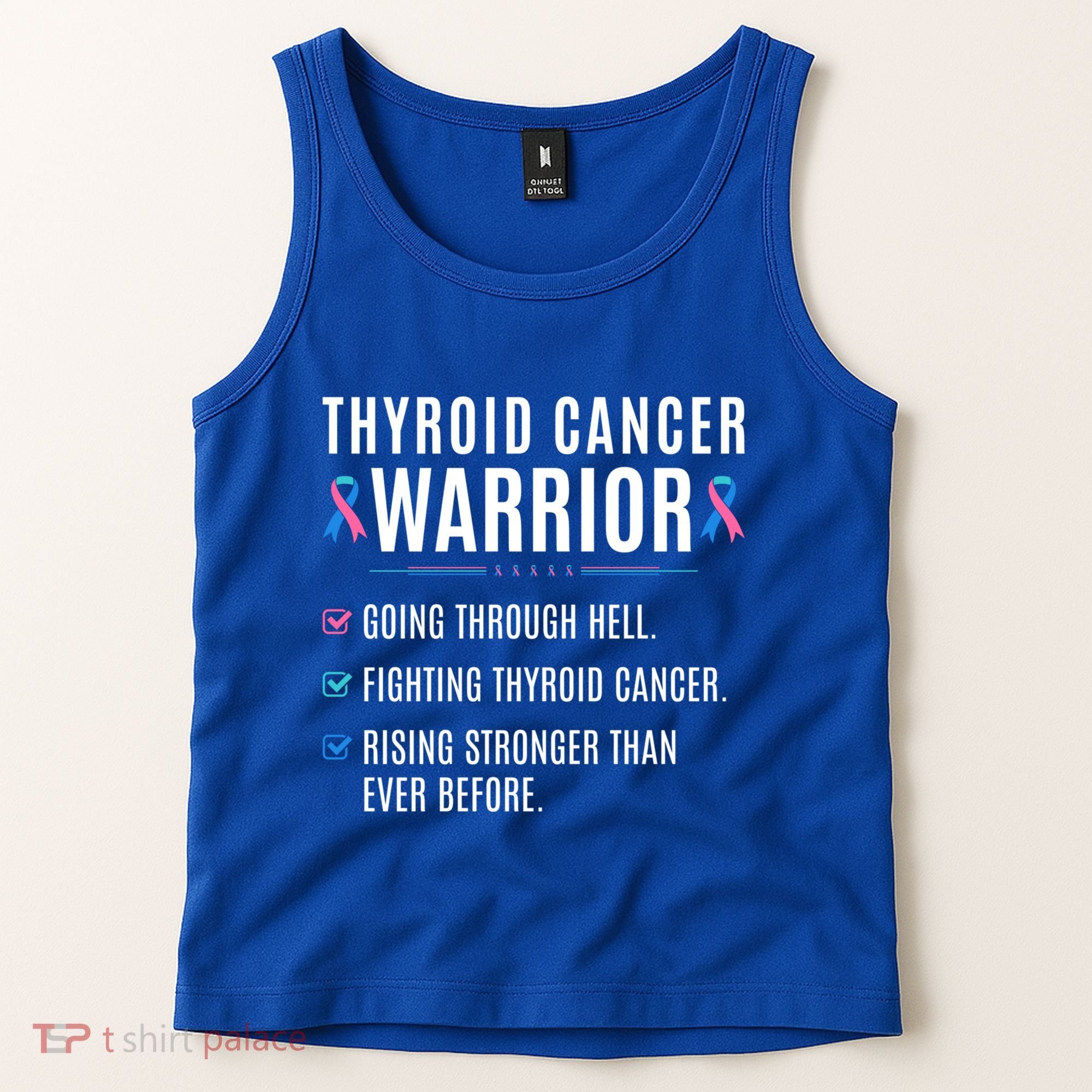 Thyroid Cancer Warrior Awareness Survivor To Do List Gift Tank Top