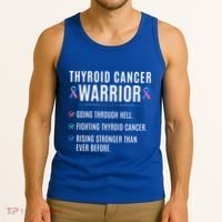Thyroid Cancer Warrior Awareness Survivor To Do List Gift Tank Top thumb 3