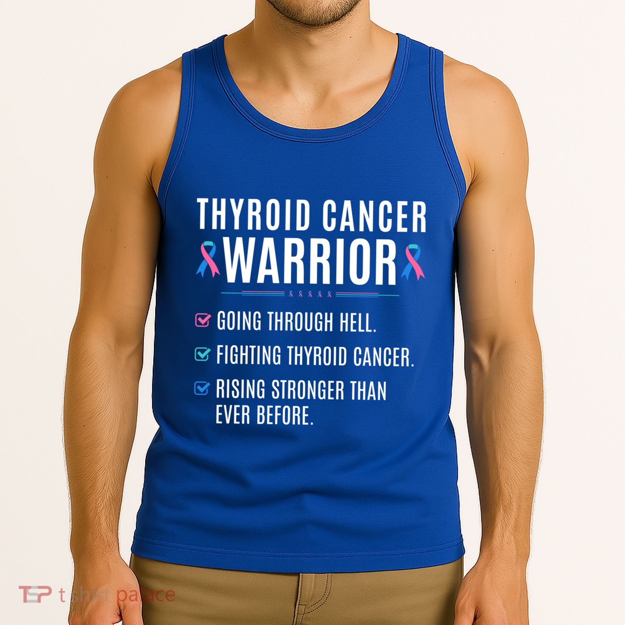 Thyroid Cancer Warrior Awareness Survivor To Do List Gift Tank Top