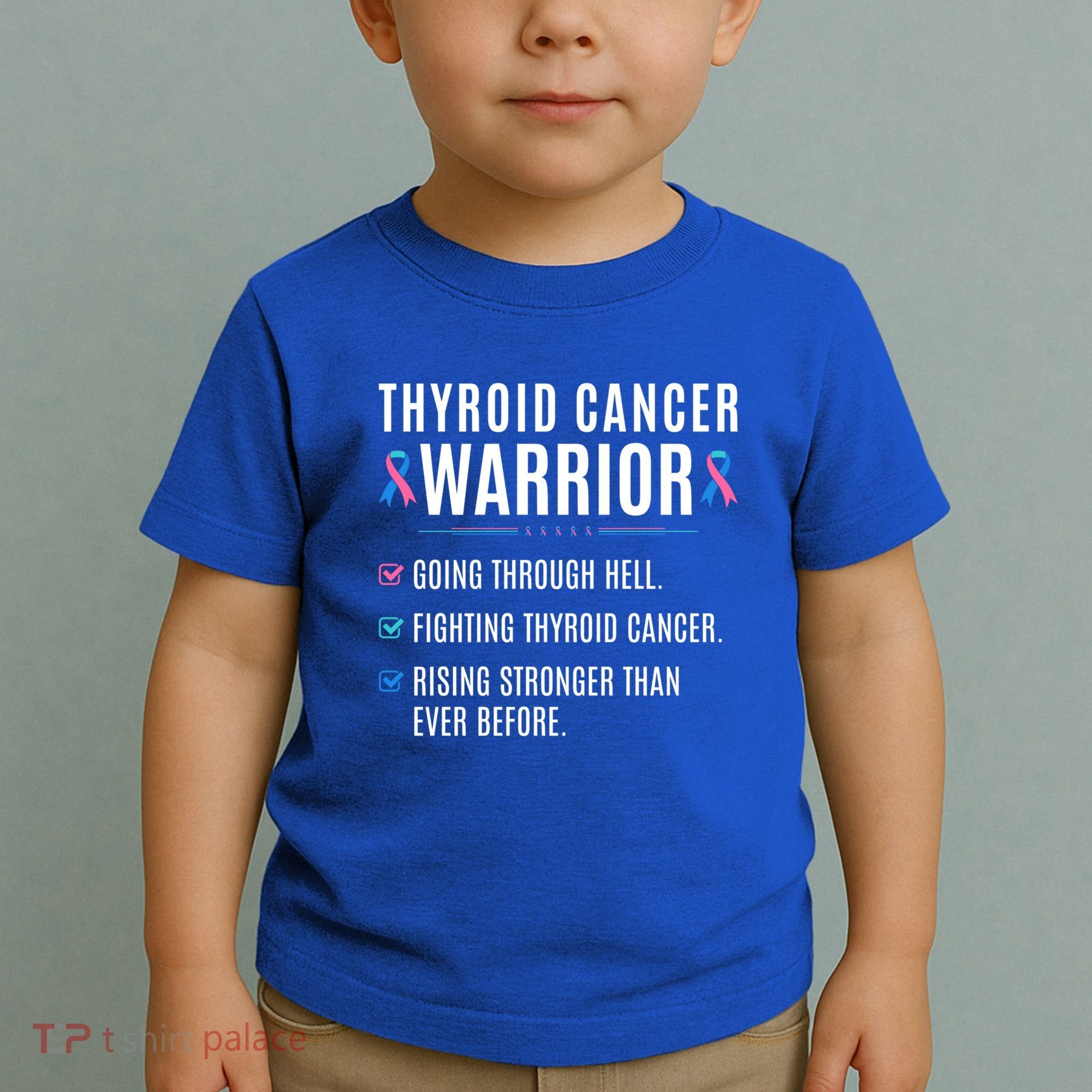 Thyroid Cancer Warrior Awareness Survivor To Do List Gift Toddler T-Shirt