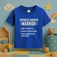 Thyroid Cancer Warrior Awareness Survivor To Do List Gift Toddler T-Shirt thumb 3