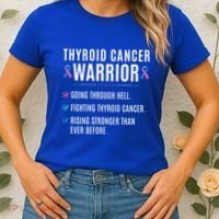 Thyroid Cancer Warrior Awareness Survivor To Do List Gift Women's T-Shirt thumb 2