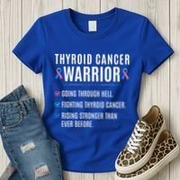 Thyroid Cancer Warrior Awareness Survivor To Do List Gift Women's T-Shirt thumb 3