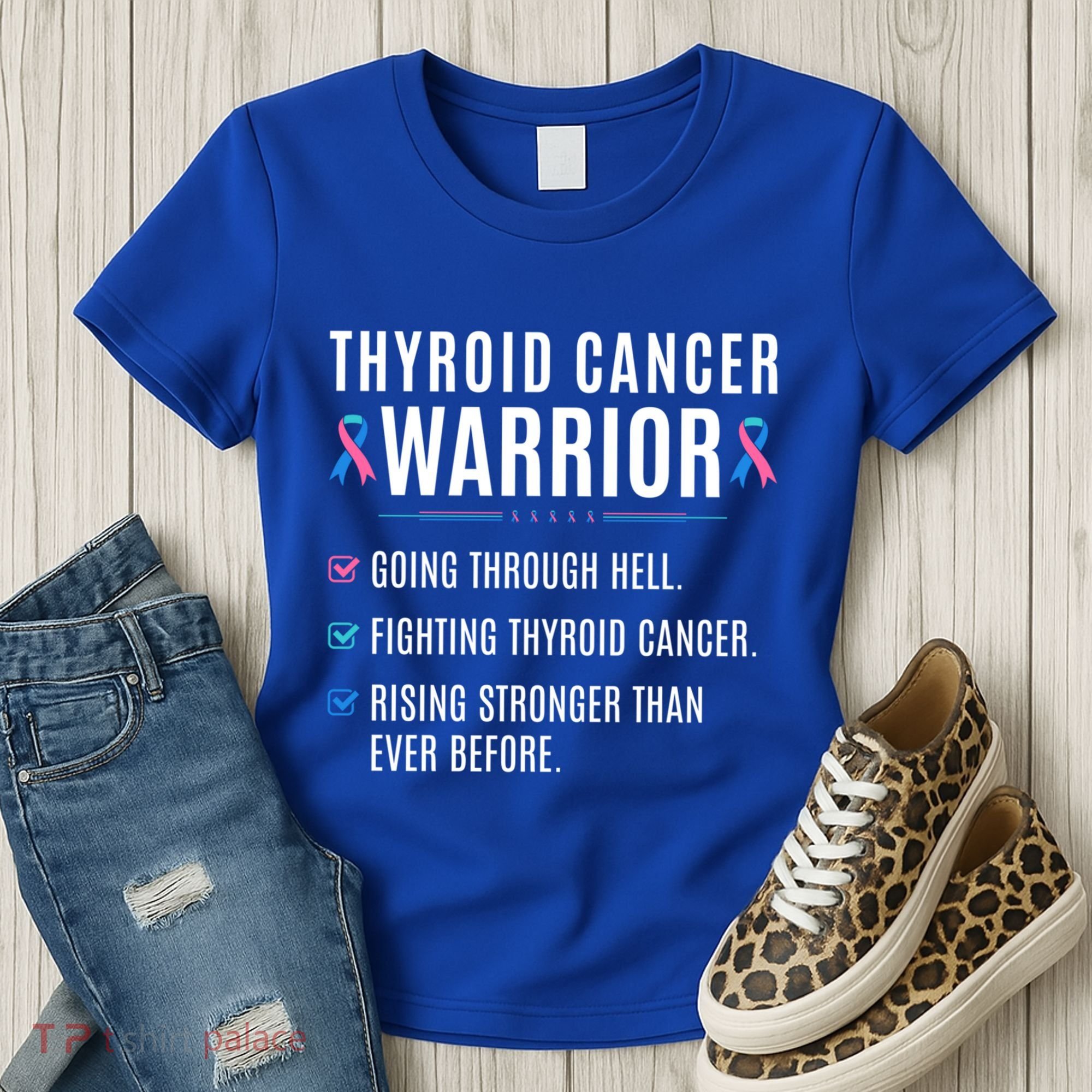 Thyroid Cancer Warrior Awareness Survivor To Do List Gift Women's T-Shirt