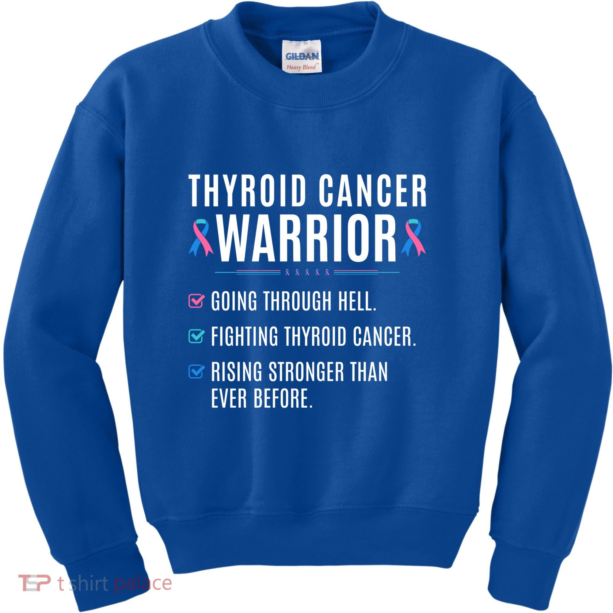 Thyroid Cancer Warrior Awareness Survivor To Do List Gift Kids Sweatshirt