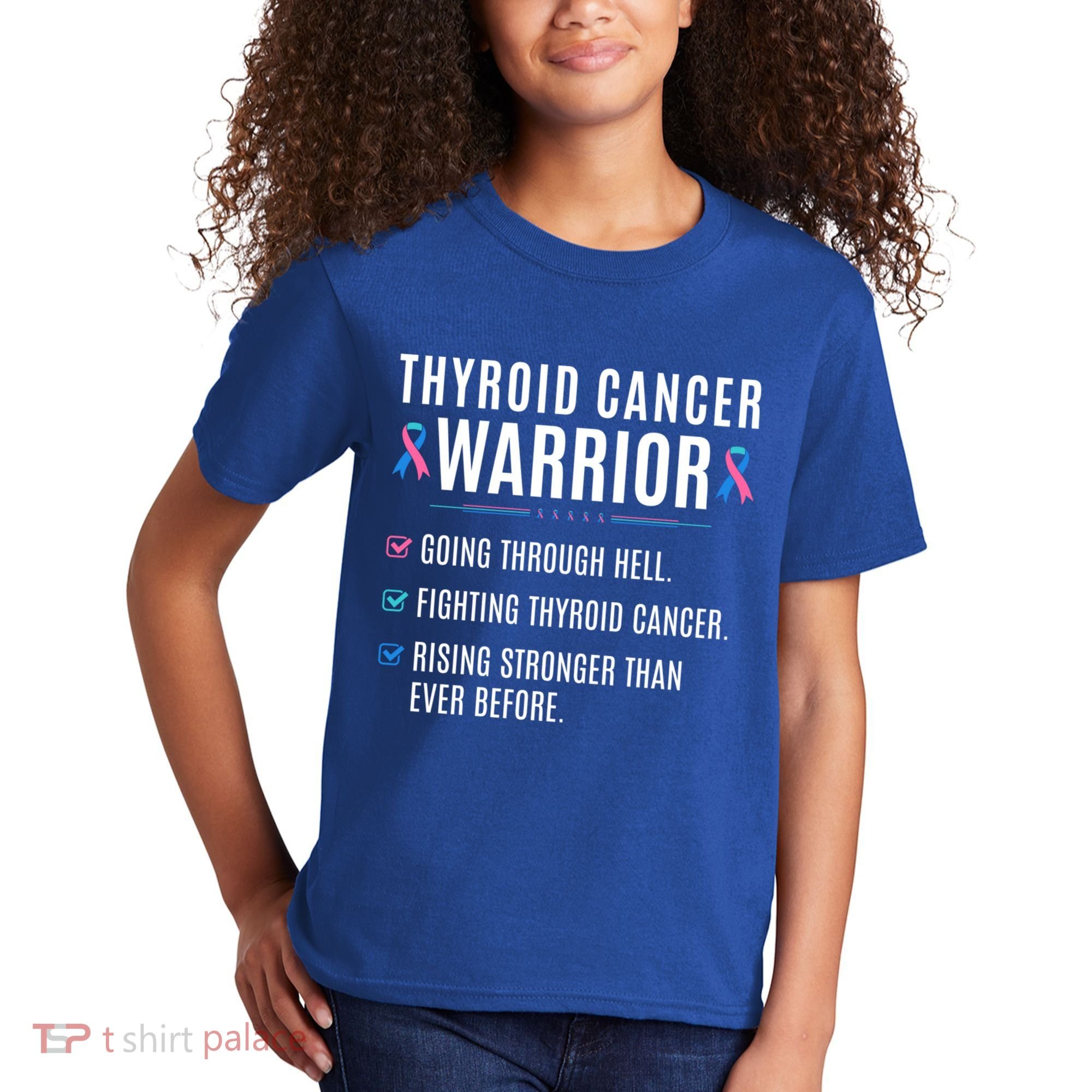 Thyroid Cancer Warrior Awareness Survivor To Do List Gift Kids T-Shirt