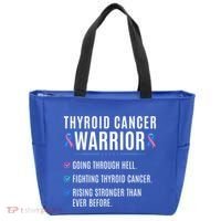 Thyroid Cancer Warrior Awareness Survivor To Do List Gift Tote Bag thumb 0