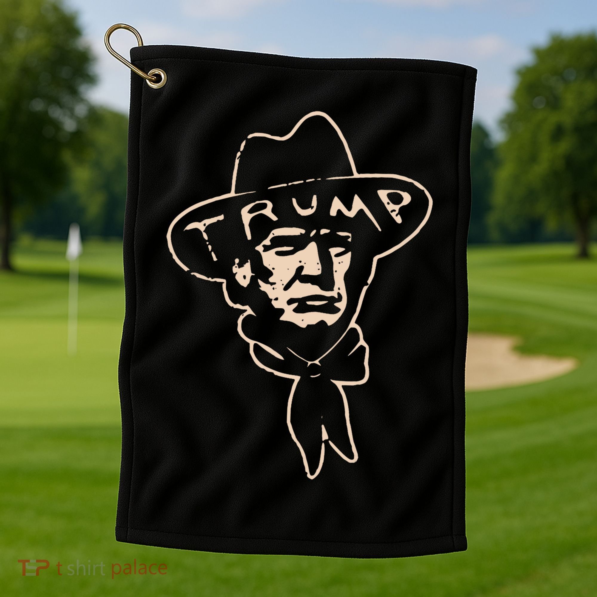 Trump Cowboy Western Donald Trump Golf Towel