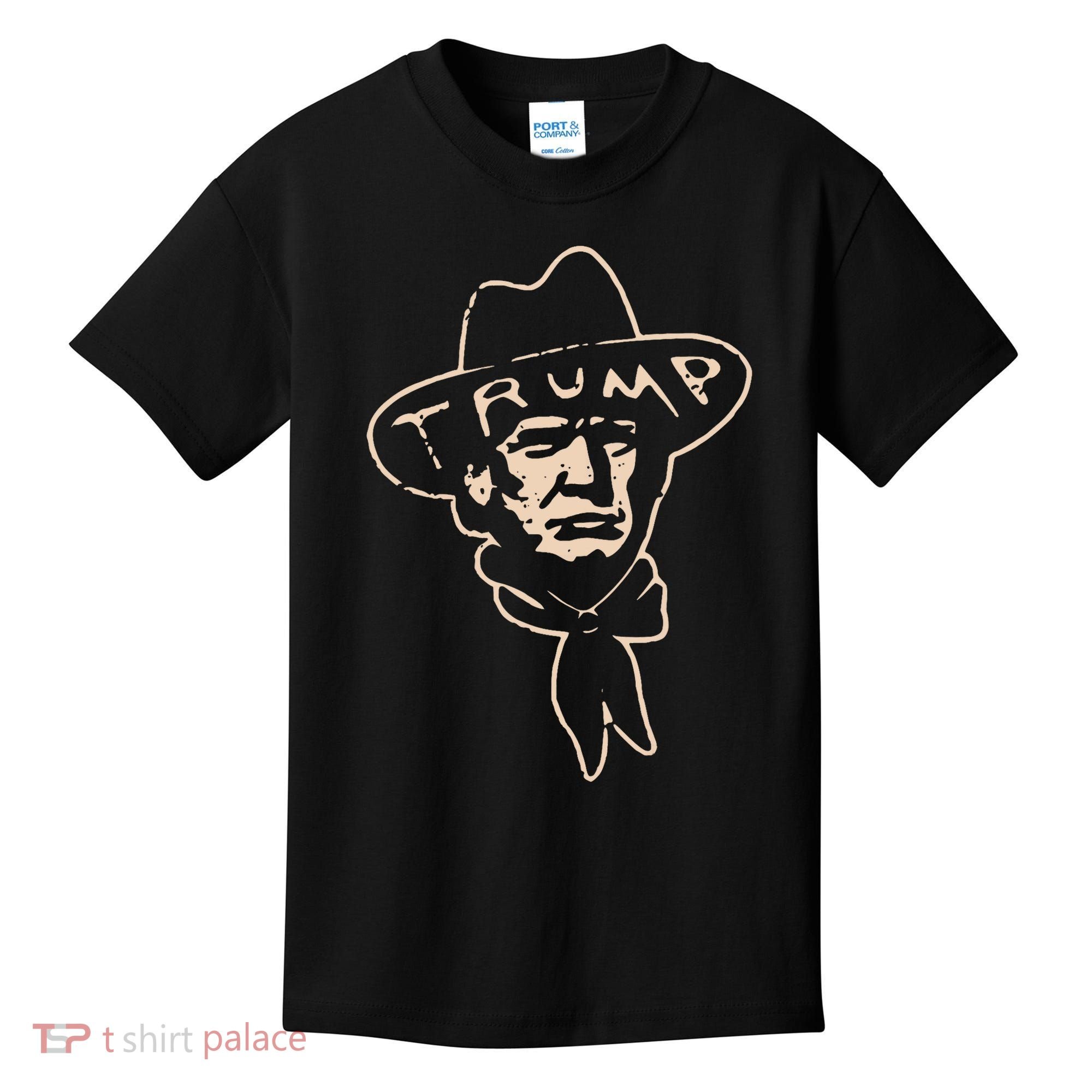 Trump Cowboy Western Donald Trump Kids T-Shirt