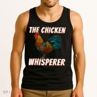 The Chicken Whisperer Funny Chicken Lover Chicken Farming Tank Top thumb 3