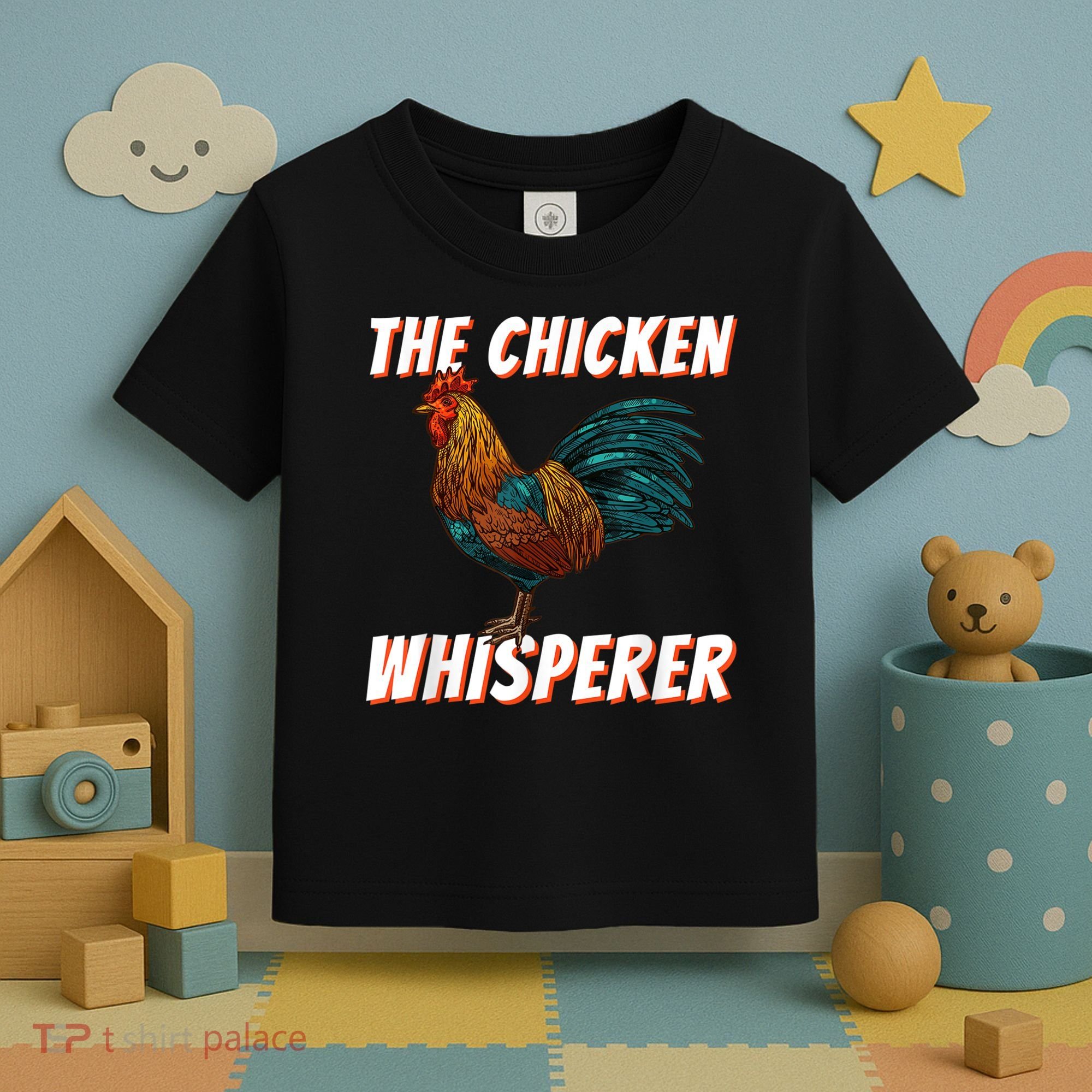 The Chicken Whisperer Funny Chicken Lover Chicken Farming Toddler T-Shirt