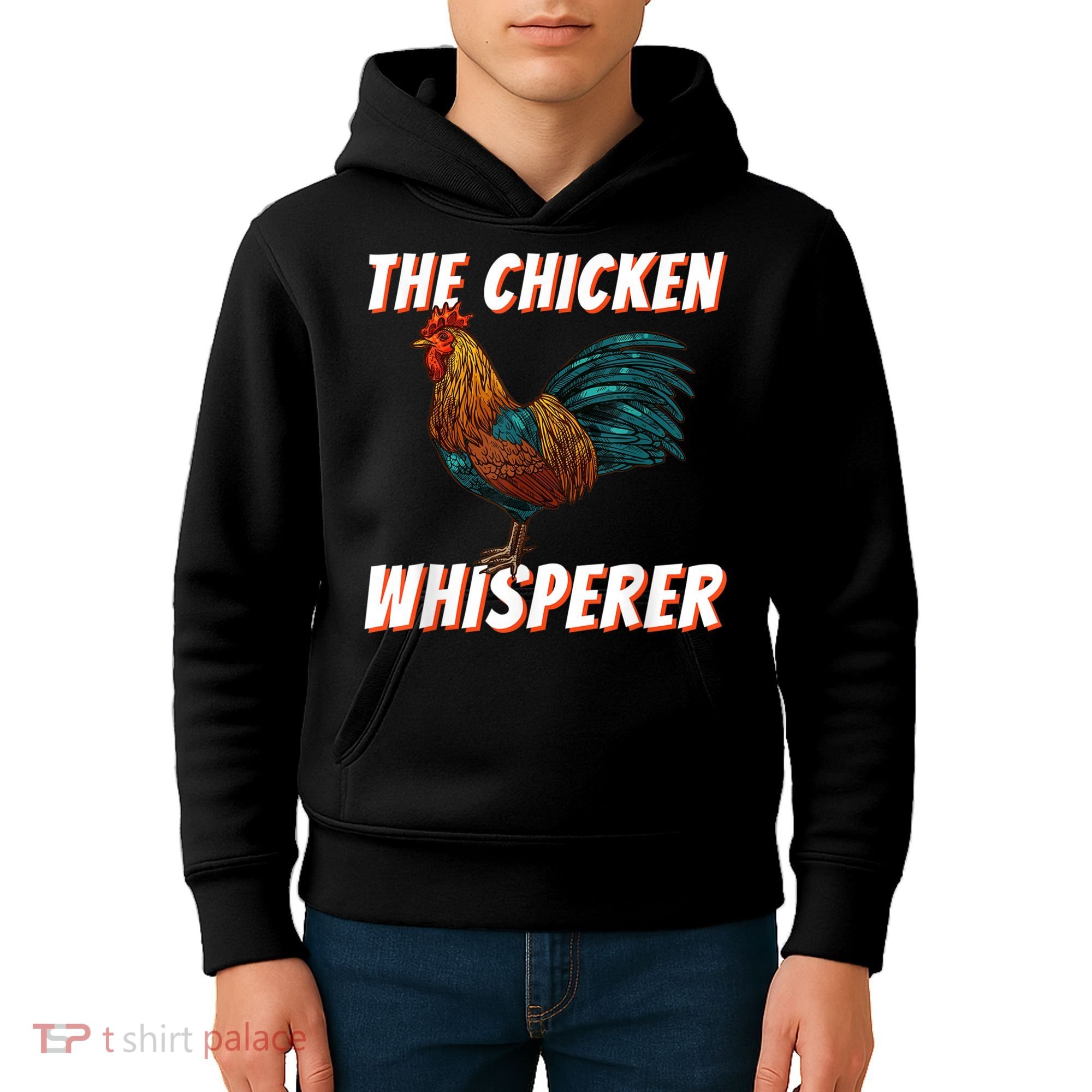 The Chicken Whisperer Funny Chicken Lover Chicken Farming Kids Hoodie
