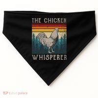 The Chicken Whisperer Funny Chicken Lover Farming USA-Made Doggie Bandana thumb 0