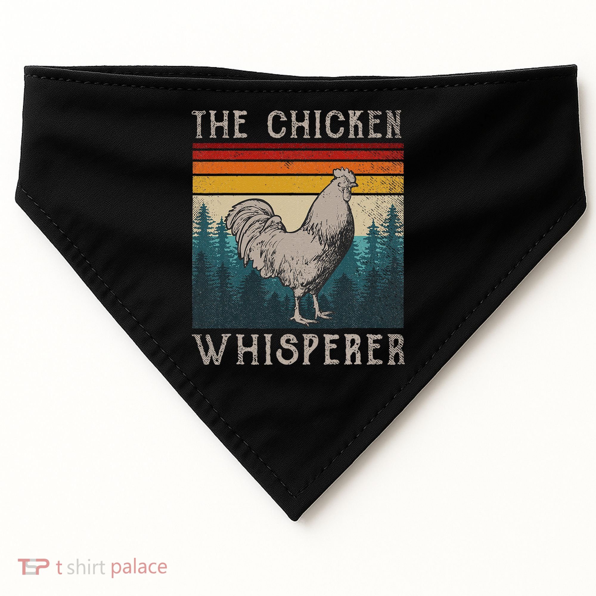 The Chicken Whisperer Funny Chicken Lover Farming USA-Made Doggie Bandana