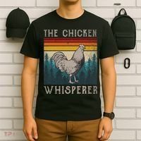 The Chicken Whisperer Funny Chicken Lover Farming T-Shirt thumb 6