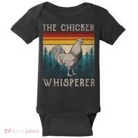 The Chicken Whisperer Funny Chicken Lover Farming Baby Bodysuit thumb 0