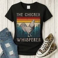 The Chicken Whisperer Funny Chicken Lover Farming Women's T-Shirt thumb 3