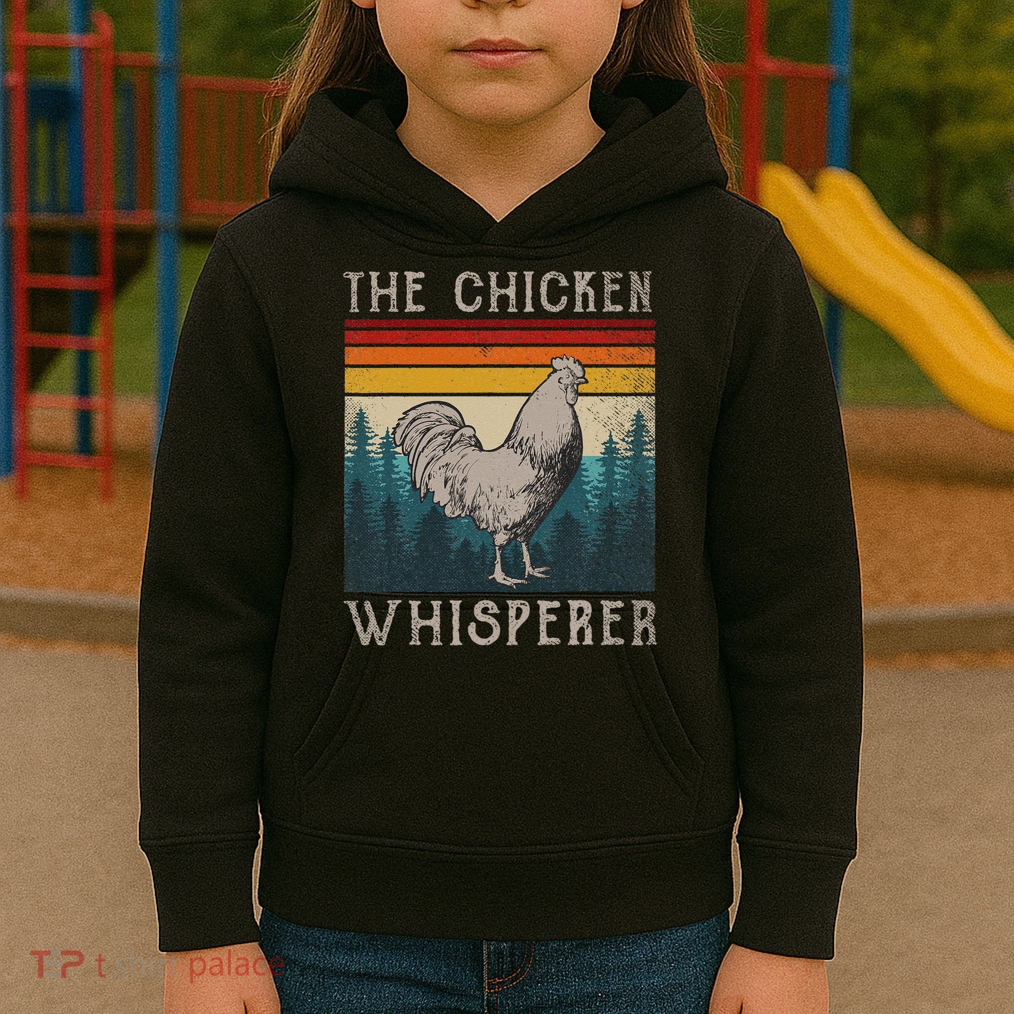 The Chicken Whisperer Funny Chicken Lover Farming Kids Hoodie