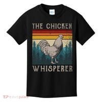 The Chicken Whisperer Funny Chicken Lover Farming Kids T-Shirt thumb 0
