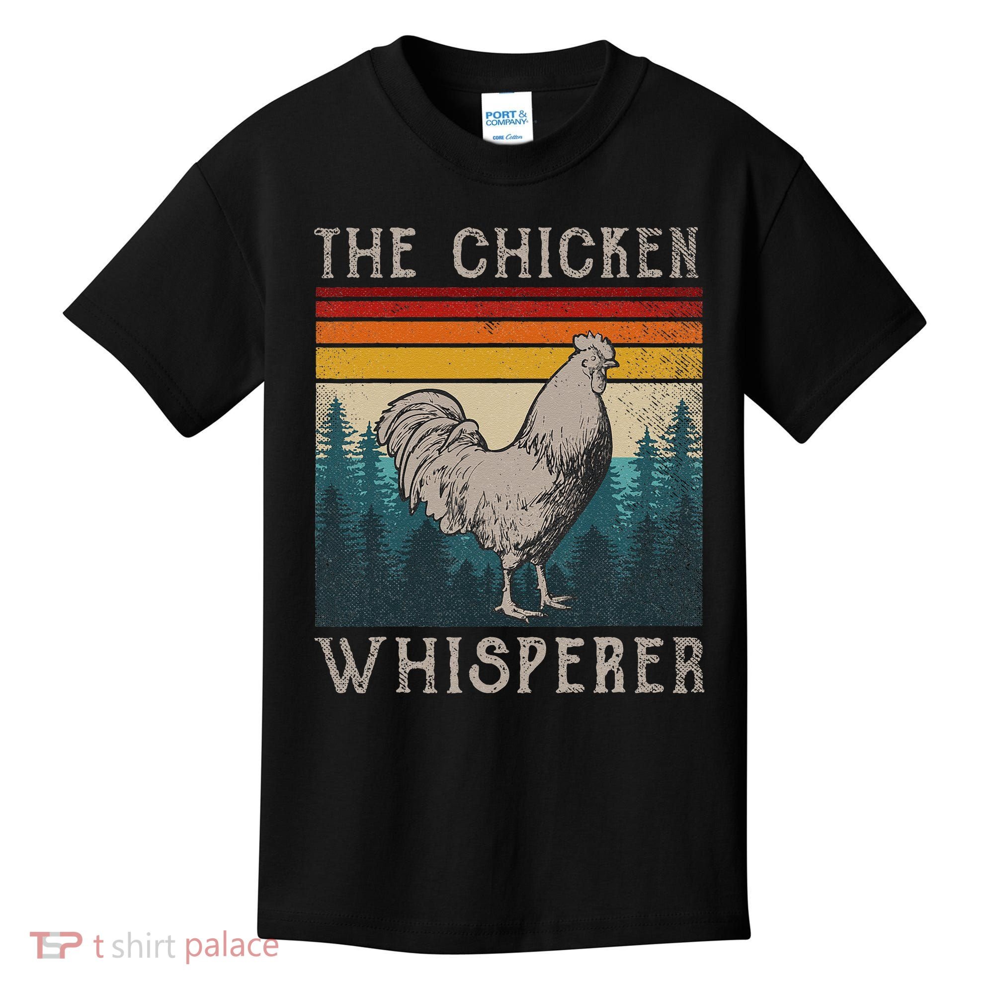 The Chicken Whisperer Funny Chicken Lover Farming Kids T-Shirt