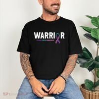 Thyroid Cancer Warrior Thyroid Cancer Awareness Gift Comfort Colors T-Shirt thumb 3