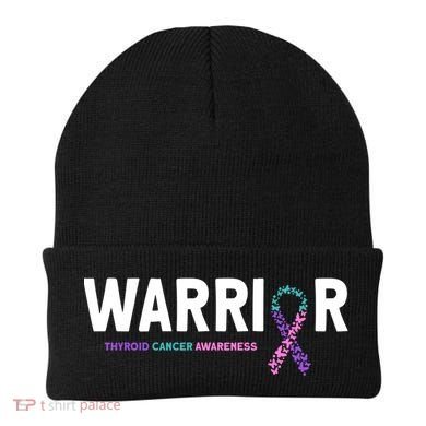 Thyroid Cancer Warrior Thyroid Cancer Awareness Gift Beanie
