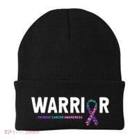 Thyroid Cancer Warrior Thyroid Cancer Awareness Gift Beanie thumb 0