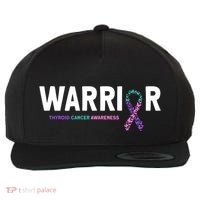 Thyroid Cancer Warrior Thyroid Cancer Awareness Gift Wool Snapback Cap thumb 0