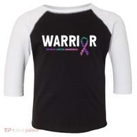 Thyroid Cancer Warrior Thyroid Cancer Awareness Gift Toddler Fine Jersey T-Shirt thumb 0