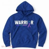 Thyroid Cancer Warrior Thyroid Cancer Awareness Gift Hoodie thumb 0