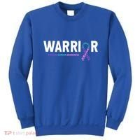 Thyroid Cancer Warrior Thyroid Cancer Awareness Gift Sweatshirt thumb 0