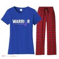 Thyroid Cancer Warrior Thyroid Cancer Awareness Gift Women's Flannel Pajama Set thumb 0