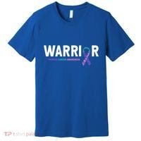 Thyroid Cancer Warrior Thyroid Cancer Awareness Gift Premium T-Shirt thumb 0