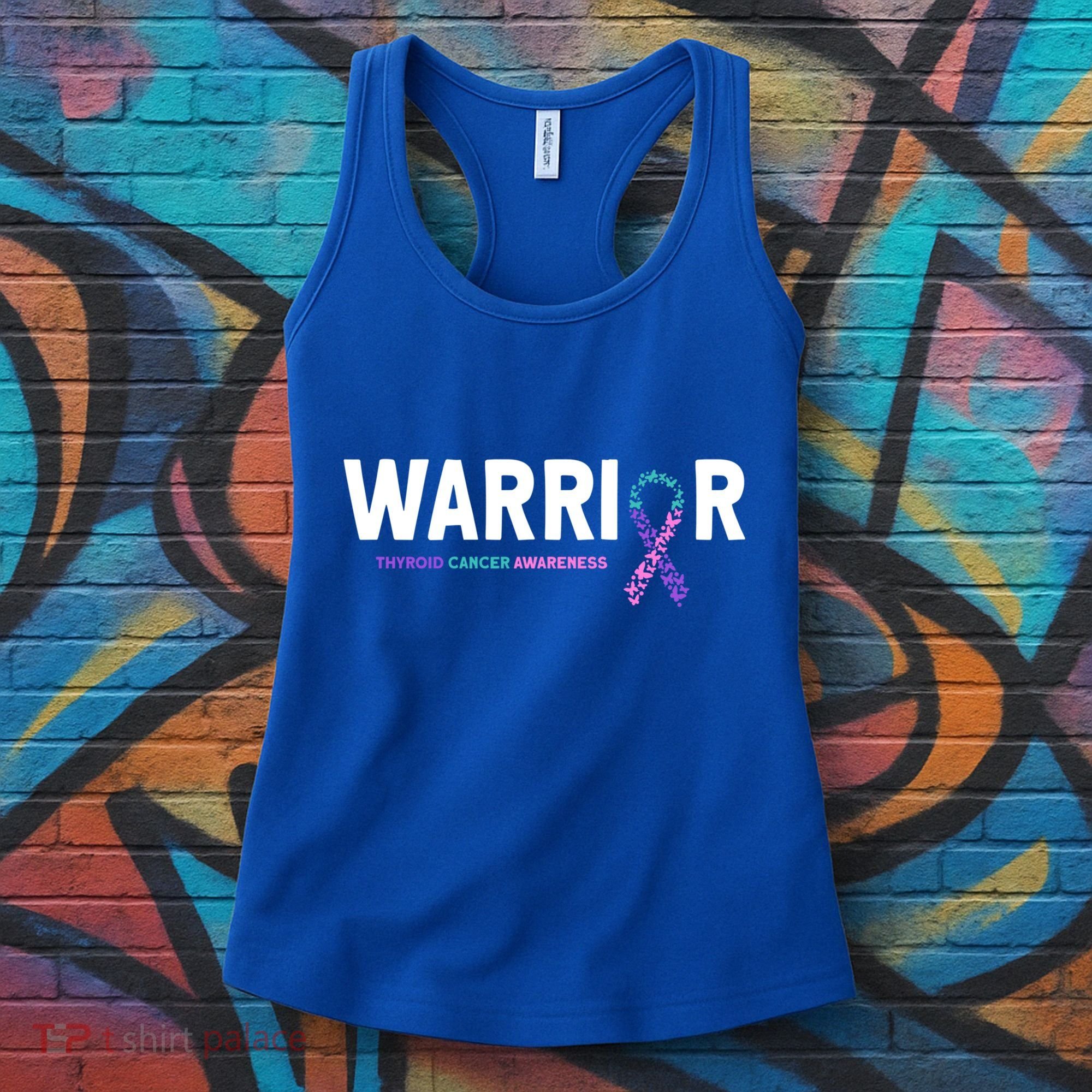 Thyroid Cancer Warrior Thyroid Cancer Awareness Gift Women's Tank Top
