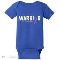 Thyroid Cancer Warrior Thyroid Cancer Awareness Gift Baby Bodysuit thumb 0