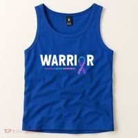 Thyroid Cancer Warrior Thyroid Cancer Awareness Gift Tank Top thumb 2