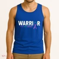 Thyroid Cancer Warrior Thyroid Cancer Awareness Gift Tank Top thumb 3