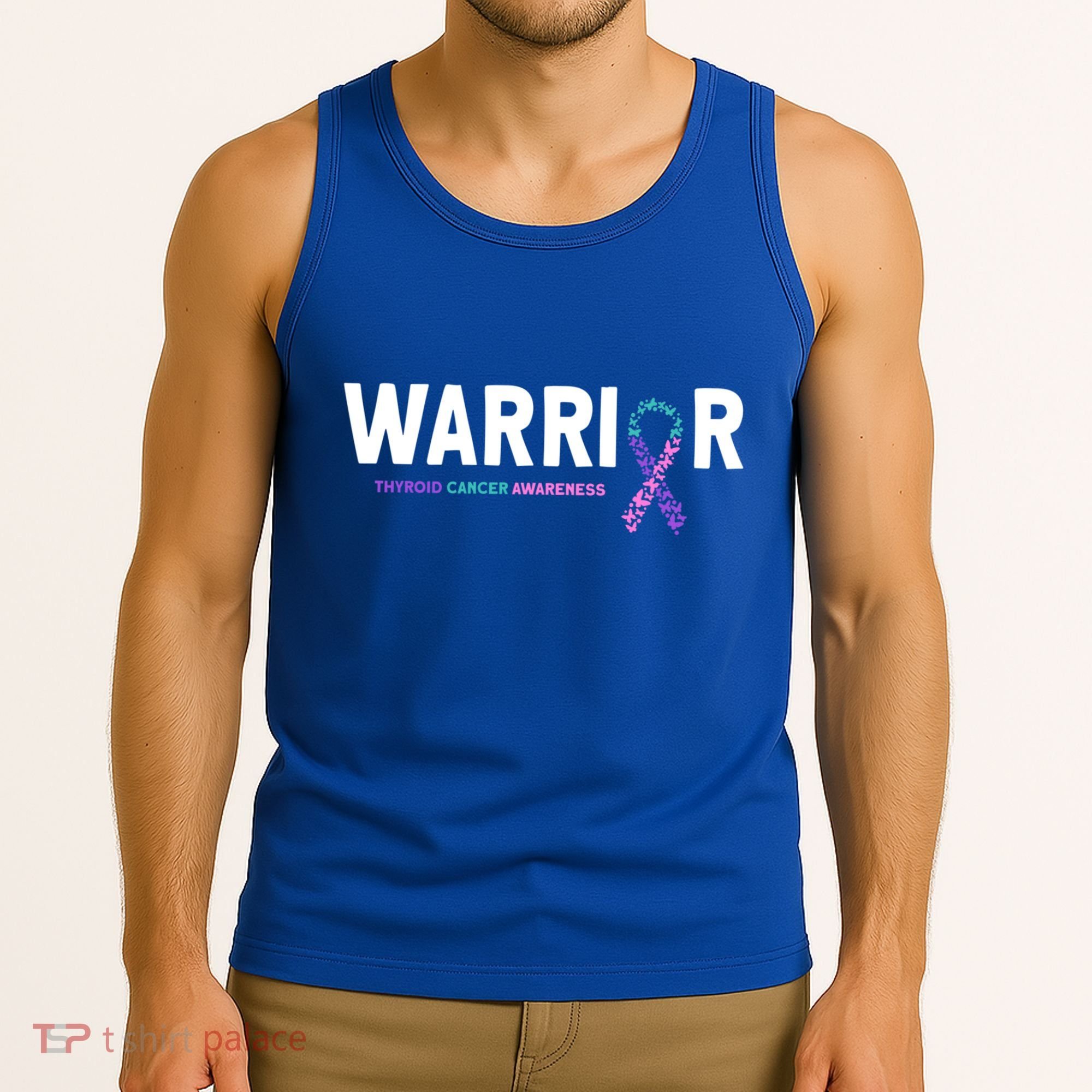 Thyroid Cancer Warrior Thyroid Cancer Awareness Gift Tank Top