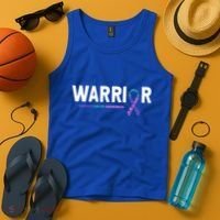 Thyroid Cancer Warrior Thyroid Cancer Awareness Gift Tank Top thumb 4