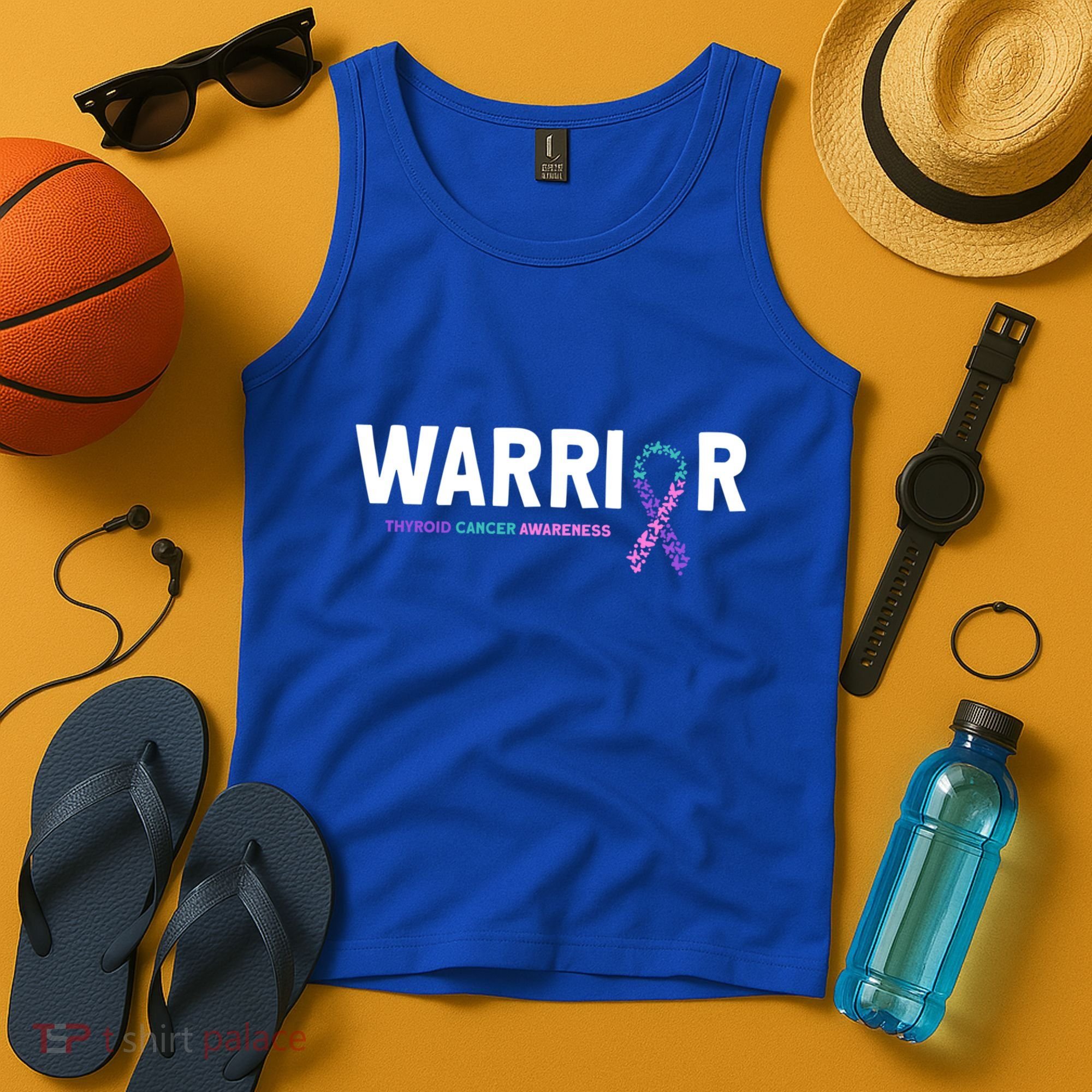Thyroid Cancer Warrior Thyroid Cancer Awareness Gift Tank Top