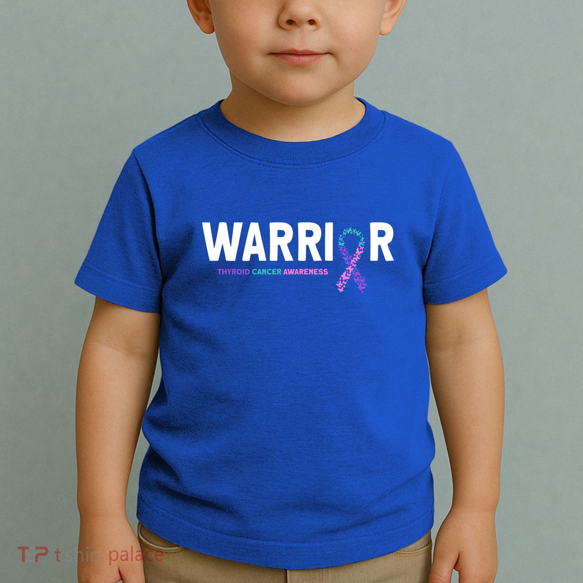 Thyroid Cancer Warrior Thyroid Cancer Awareness Gift Toddler T-Shirt