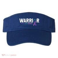 Thyroid Cancer Warrior Thyroid Cancer Awareness Gift Visor thumb 0