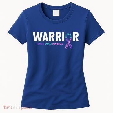 Thyroid Cancer Warrior Thyroid Cancer Awareness Gift Women's T-Shirt