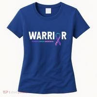 Thyroid Cancer Warrior Thyroid Cancer Awareness Gift Women's T-Shirt thumb 0