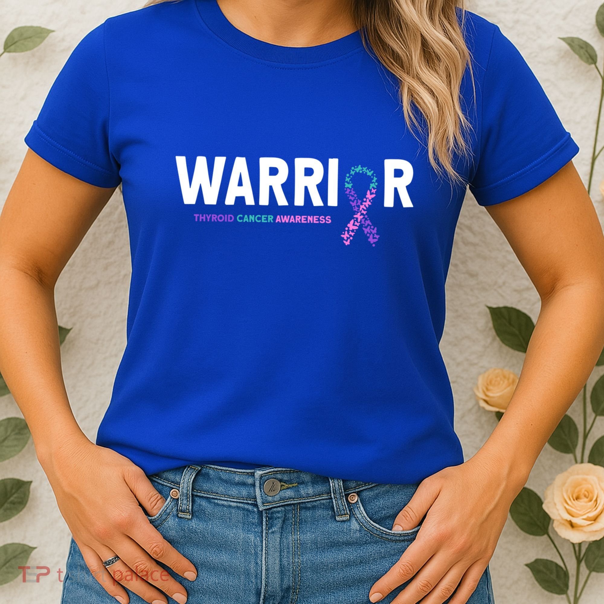Thyroid Cancer Warrior Thyroid Cancer Awareness Gift Women's T-Shirt