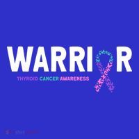 Thyroid Cancer Warrior Thyroid Cancer Awareness Gift Kids Sweatshirt thumb 2
