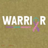 Thyroid Cancer Warrior Thyroid Cancer Awareness Gift Garment-Dyed Women's Muscle Tee thumb 6