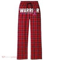 Thyroid Cancer Warrior Thyroid Cancer Awareness Gift Women's Flannel Plaid Pajama Pants thumb 0