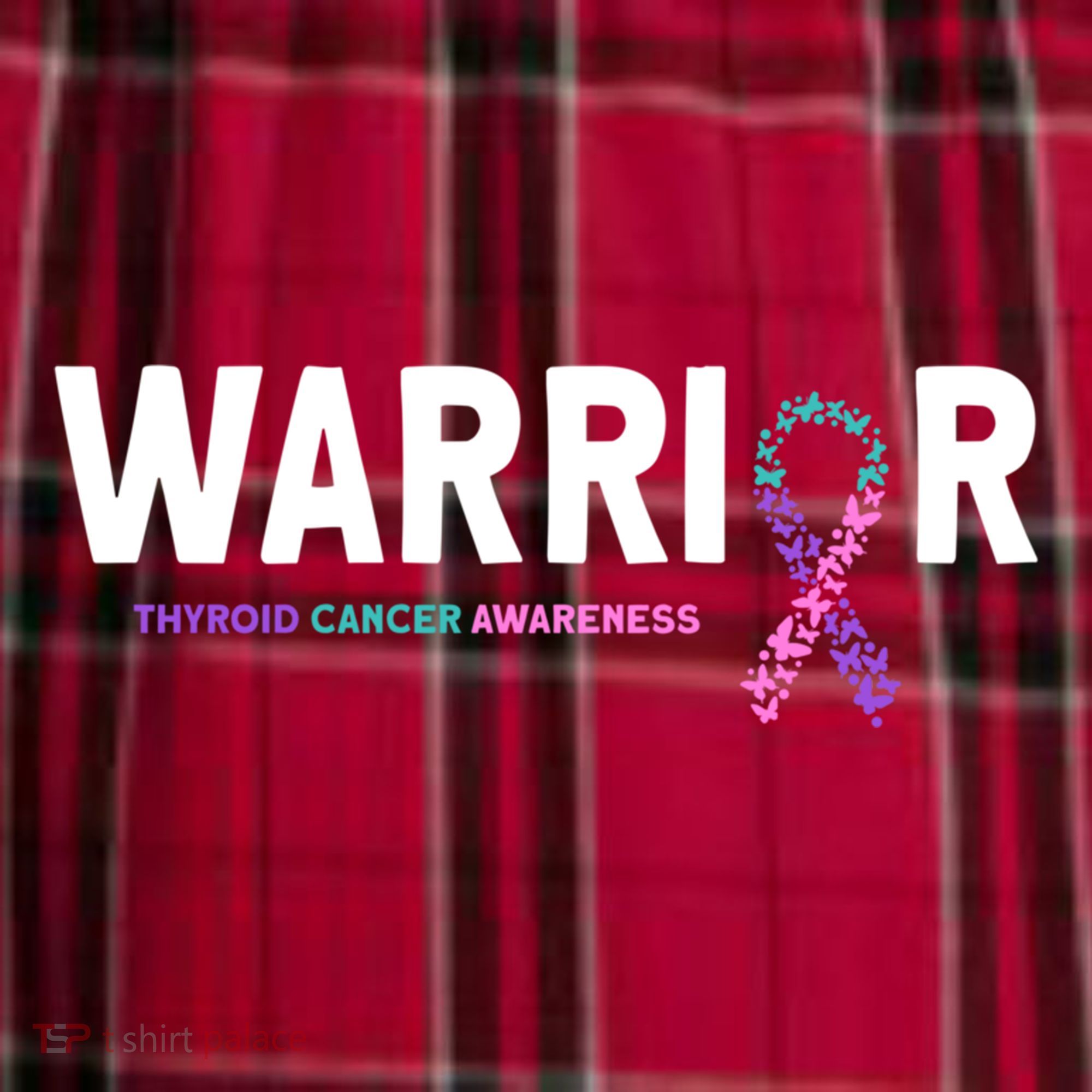 Thyroid Cancer Warrior Thyroid Cancer Awareness Gift Women's Flannel Plaid Pajama Pants