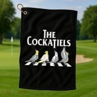 The Cockatiels Weiro Bird Quarrion Parrot Lover Golf Towel thumb 1